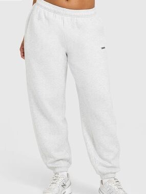 ONER ACTIVE FOUNDATIONS OVERSIZED JOGGERS IN LIGHT GREY MARL - S (Short)